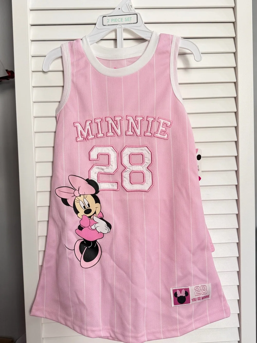 Disney Minnie Mouse 2-Piece Jersey Dress and Shorts Set Size 4